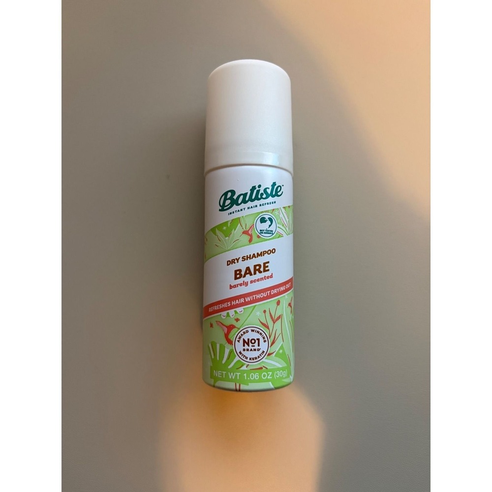 Batiste Bare Dry Shampoo Barely Scented with Keratin Travel Size 1.06 oz 30g New